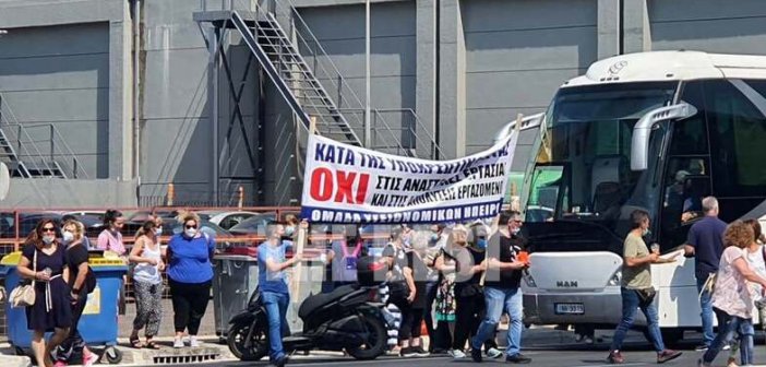 Συγκέντρωση υγειονομικών στην 6η ΥΠΕ ενάντια στην υποχρεωτικότητα του εμβολιασμού