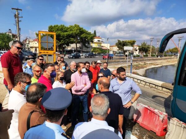 Αυτοψία κλιμακίου του ΥπΠο στα Γεφύρια του Αιτωλικού