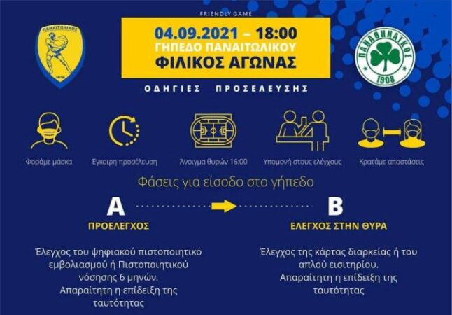 Παναιτωλικός : Πρόβα τζενεράλε απέναντι στον Παναθηναϊκό Β’