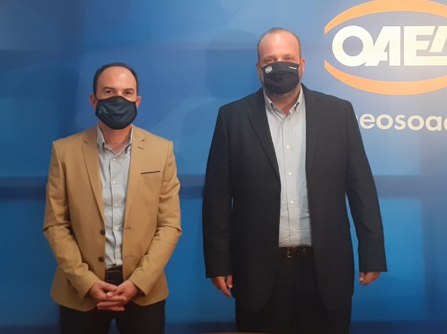 Συνάντηση Λάμπρου Δημητρογιάννη με τον Διοικητή του ΟΑΕΔ Σπ. Πρωτοψάλτη