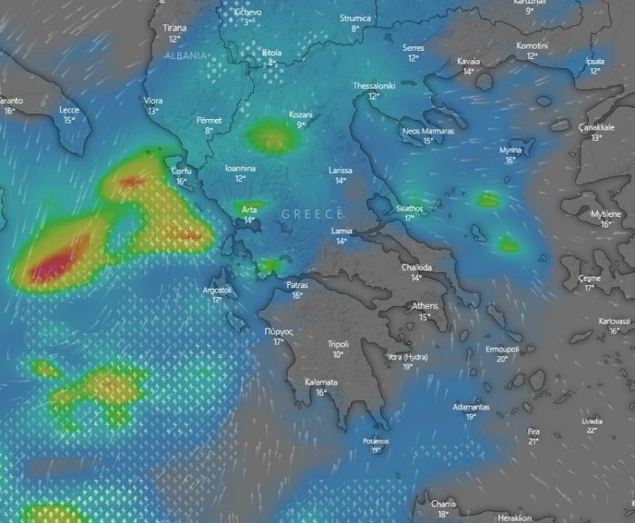 Live-Πού βρίσκεται τώρα η κακοκαιρία «Μπάλλος»