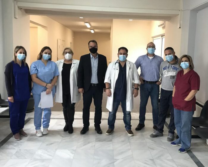 Επίσκεψη Παπαθανάση στο Κέντρο Υγείας Κατούνας