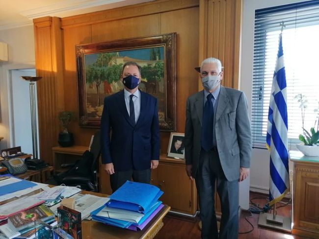 Στο Υπουργείο Αγροτικής Ανάπτυξης ο Φ. Ζαίμης για Επιτάλιο και Αλυκές