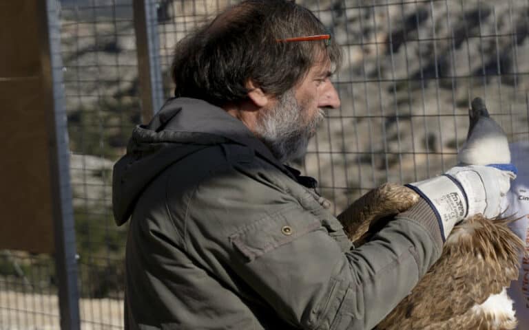 Ο πρόεδρος του Φορέα Διαχείρισης αποχαιρετά τον τ. Δασάρχη Γιώργο Φούντα