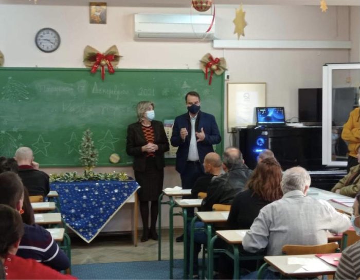 Επίσκεψη Θανάση Παπαθανάση στo Εργαστήρι «Παναγία Ελεούσα»