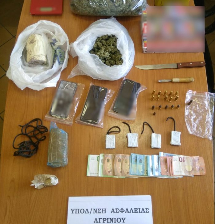 Αγρίνιο-Τρείς συλλήψεις για κατοχή ναρκωτικών και εκρηκτικών υλών