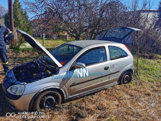 Προσπάθησε να φύγει από το χωράφι βούλιαξε και το αυτοκίνητο πήρε φωτιά στην Κάτω Βασιλική