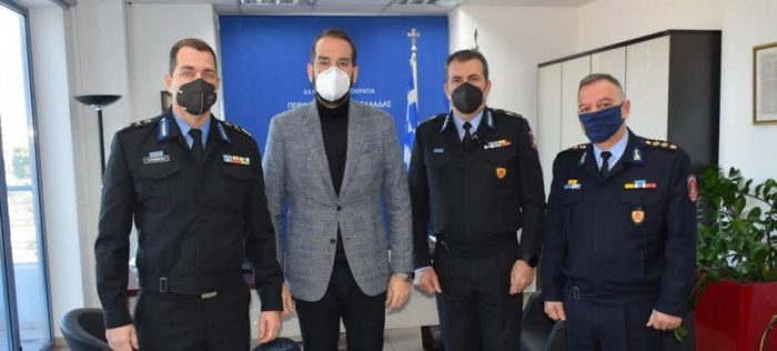 Στον Περιφερειάρχη Δυτικής Ελλάδας η νέα ηγεσία της Πυροσβεστικής