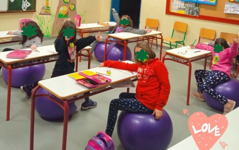 Σε μπάλες γυμναστικής θα κάθονται τα παιδιά αντί σε καρέκλες