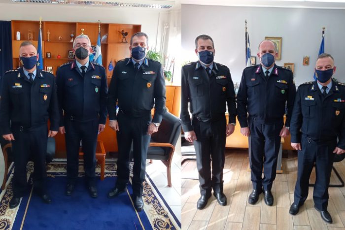 Εθιμοτυπική επίσκεψη του Περιφερειακού Διοικητή της Πυροσβεστικής Υπηρεσίας Δυτικής Ελλάδας και του Διοικητή Πυροσβεστικών Υπηρεσιών Αχαΐας στη Γενική Περιφερειακή Αστυνομική Διεύθυνση Δυτικής Ελλάδας Ελλάδας και στη Διεύθυνση Αστυνομίας Αχαίας