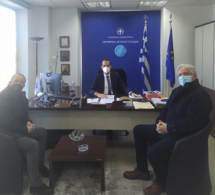 Συνάντηση του Δημήτρη Τραπεζιώτη με τον Περιφερειάρχη Ν. Φαρμάκη