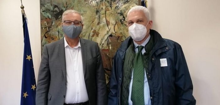 Συνάντηση εργασίας του Γ.Γ. Εσωτερικών & Οργάνωσης με τον Αντιπεριφερειάρχη Φ. Ζαΐμη
