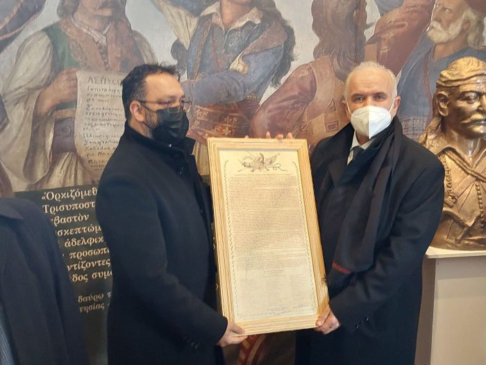 O Kώστας Λύρος στον εορτασμό της επετείου της Α΄ Εθνοσυνέλευσης των Ελλήνων στην Επίδαυρο
