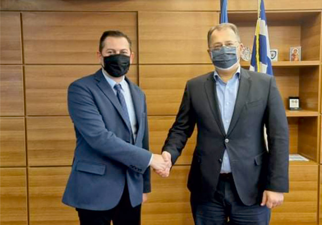 Ενεργειακό κόστος και αγροτικά προγράμματα στη συνάντηση Βασιλόπουλου με τον Υφυπουργό ΥΠΑΑΤ Γ. Στύλιο