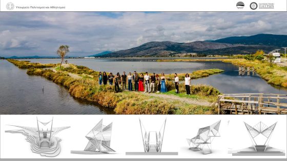 Δίκτυο καινοτόμων πατηρητηρίων πουλιών σχεδιάστηκε για την ανάδειξη της Λιμνοθάλασσας
