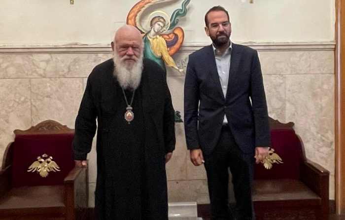 Συνάντηση του Αρχιεπισκόπου με τον Περιφερειάρχη Ν. Φαρμάκη
