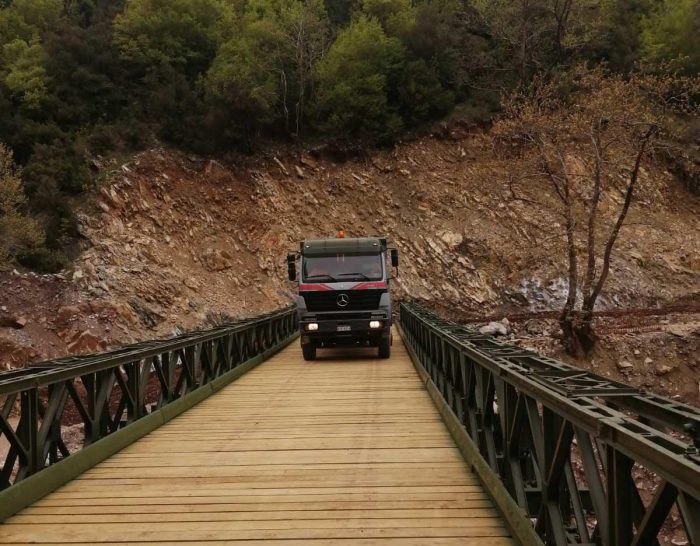 Στην κυκλοφορία η γέφυρα στο Μύλο Αργυρού Πηγαδίου Θέρμου