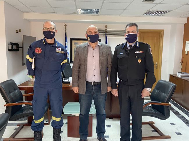 Συνάντηση Β.Γκίζα με τον Περιφερειακό Διοικητή Π.Υ. Δυτικής Ελλάδας, Χρ. Μπόκα
