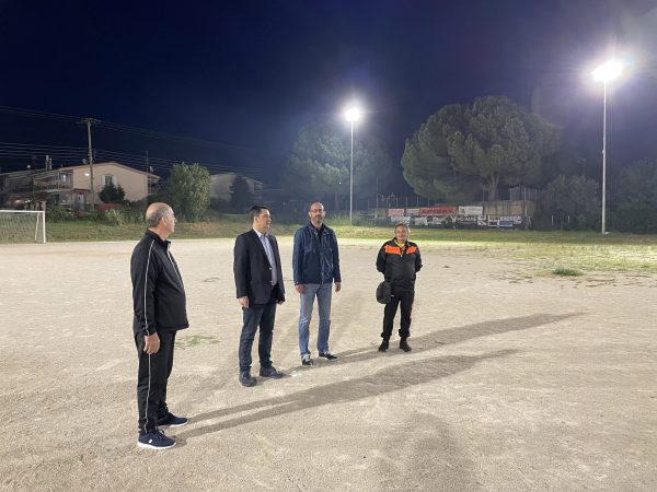 Άναψαν τα φώτα στο γήπεδο του Αγ. Ιωάννη Ρηγανά