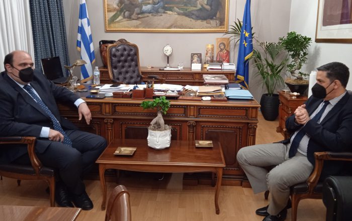Ο Δήμαρχος Αγρινίου με τον Υφ.Χρήστο Τριαντόπουλο