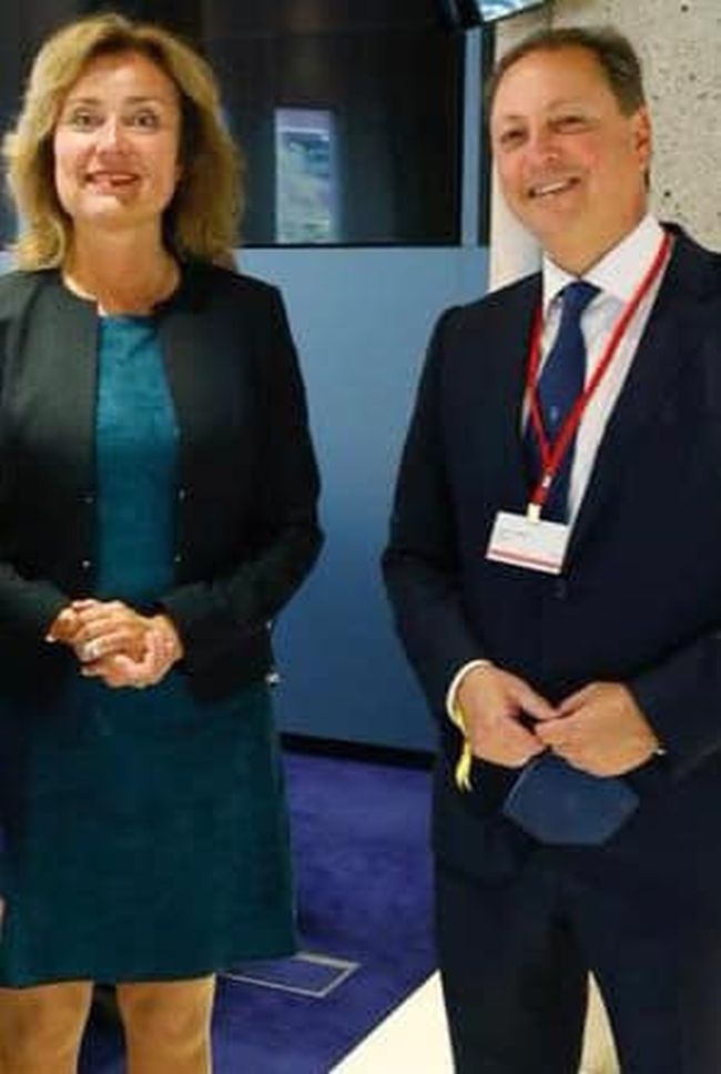 Συνάντηση Σπήλιου Λιβανού με την Πρόεδρο της Ολλανδικής Βουλής Vera Bergkamp στη Χάγη