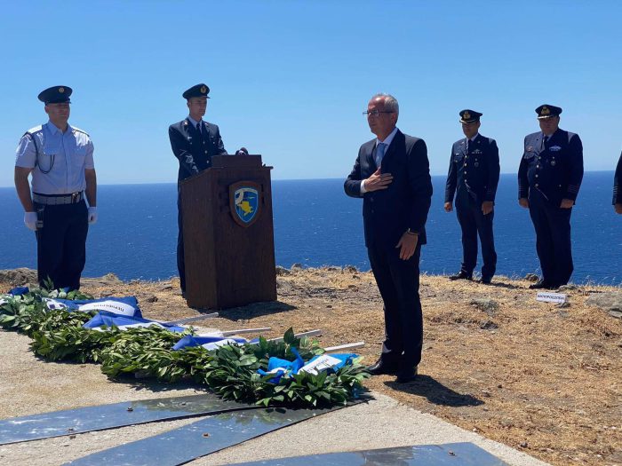 Στον Αη Στράτη τιμήθηκε ο Θέρμιος ήρωας υποσμηναγός Νίκος Σιαλμάς