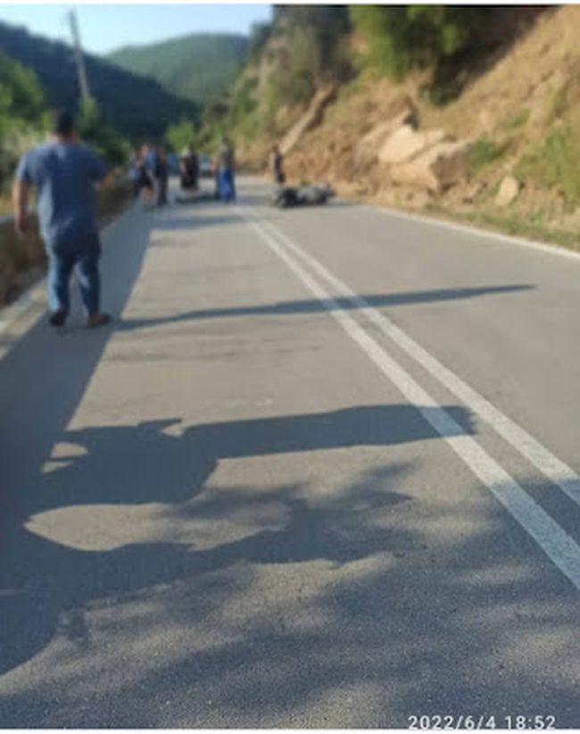 Σοβαρό τροχαίο με δικυκλιστή στην Εθνική οδό Αγρινίου Καρπενησίου