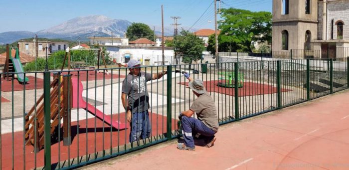 Ξηρόμερο: Εργασίες συντήρησης της παιδικής χαράς Παπαδάτου