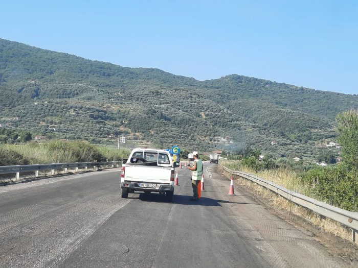 Αγρίνιο:Με δυσκολία η κυκλοφορία των οχημάτων στην Ε.Ο Αντιρρίου-Ιωαννίνων λόγω εργασιών.