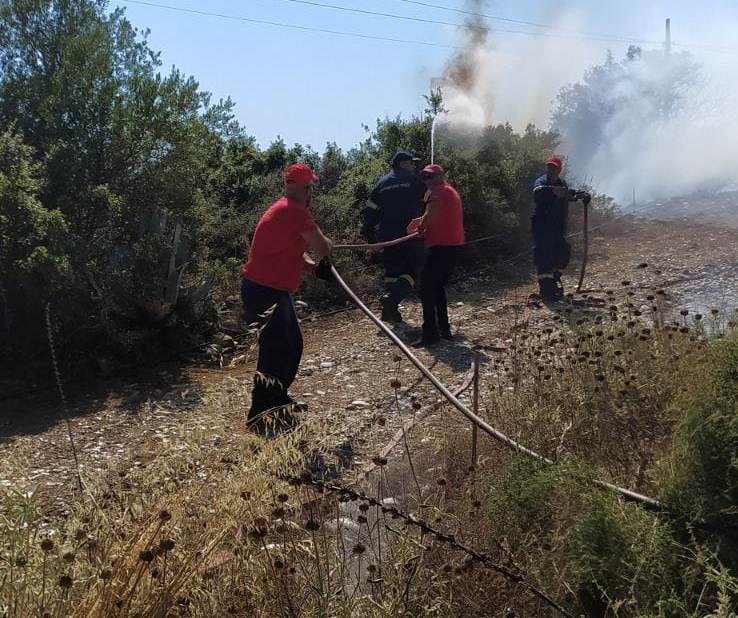 Πυρκαγιά στην περιοχή του Αγίου Θωμά Μεσολογγίου