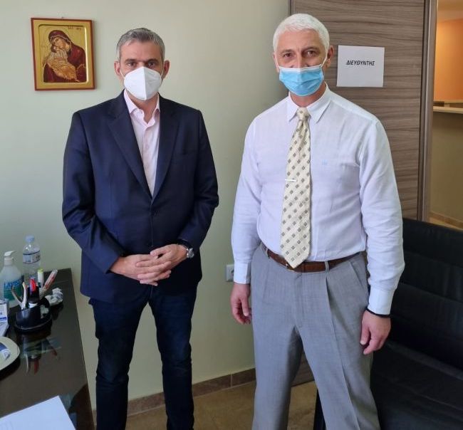 Επίσκεψη Κώστα Καραγκούνη στο Κ.Υ Μεσολογγίου για τις ανάγκες της υγειονομικής μονάδας