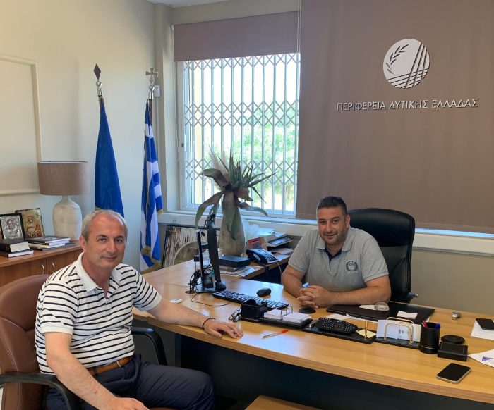 Συνάντηση Κωνσταντάρα με Μαυρομμάτη για τα έργα στο δήμο Θέρμου