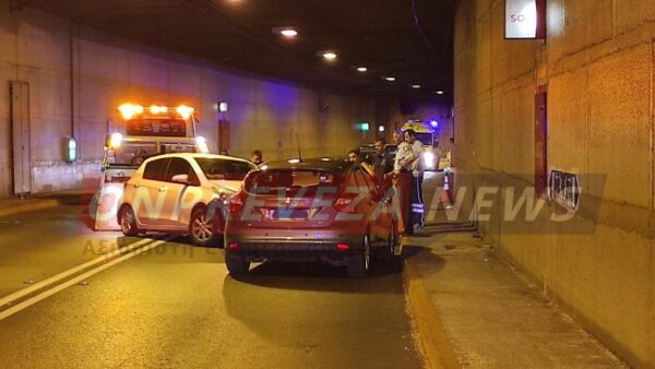 Απίστευτη τροχαίο τριών Ι.Χ στην υποθαλάσσια γέφυρα Ακτίου