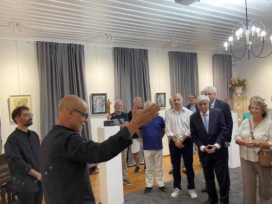 Ο Προκόπης Παυλόπουλος  επισκέφθηκε την Έκθεση του Fernando Pensa στο Μεσολόγγι