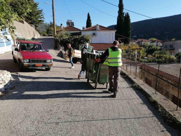 Δήμος Θέρμου/ αντικατάσταση των μικρών φθαρμένων κάδων