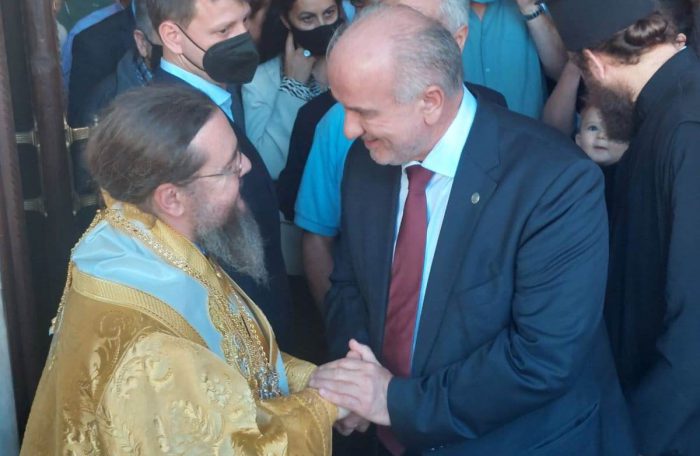 Ο Δήμαρχος Μεσολογγίου στην χειροτονία του νέου Μητροπολίτη Αιτωλίας και Ακαρνανίας κ. Δαμασκηνού