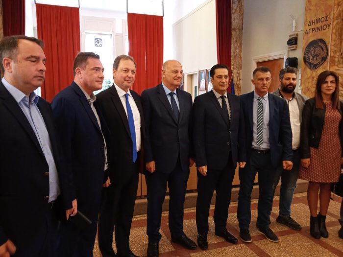 Επίσκεψη του υπουργού Δικαιοσύνης στο δημαρχείο Αγρινίου