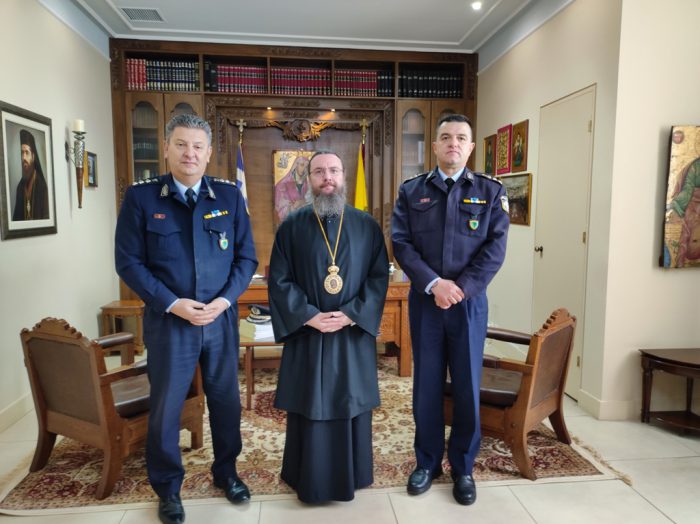 Συνάντηση Μητροπολίτη με Γαλαζούλα και Σπυρόπουλο