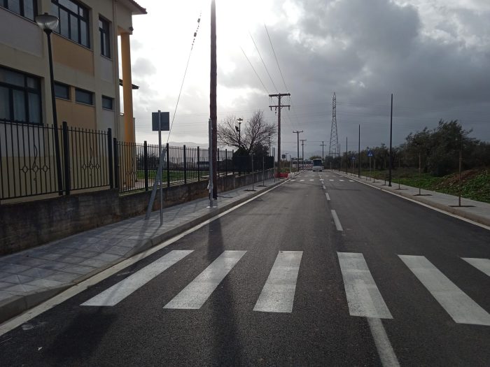 Ολοκληρώθηκαν οι εργασίες ανάπλασης στις οδούς δυτικά και νότια του Μουσικού Σχολείου Αγρινίου