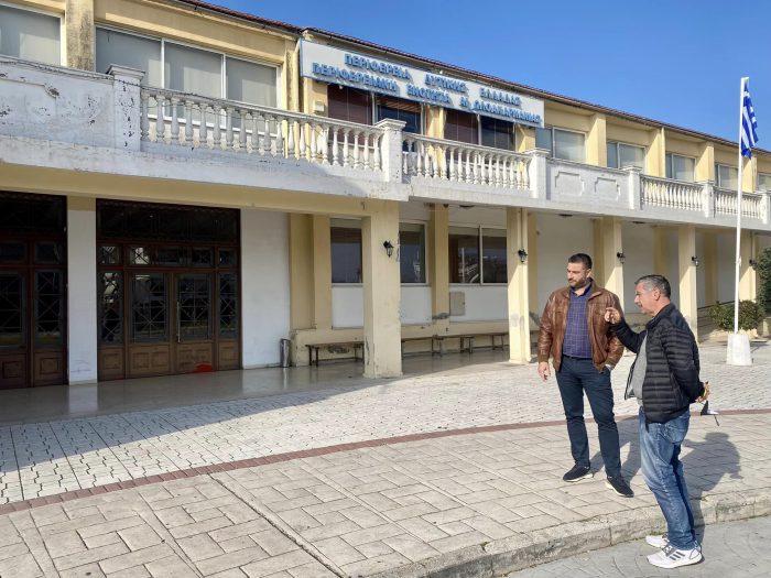 Σε εξέλιξη οι εργασίες του Διοικητηρίου της ΠΔΕ στο Μεσολόγγι – Συνάντηση Αντιπεριφερειάρχη Θ.Μαυρομμάτη με τον ανάδοχο του έργου