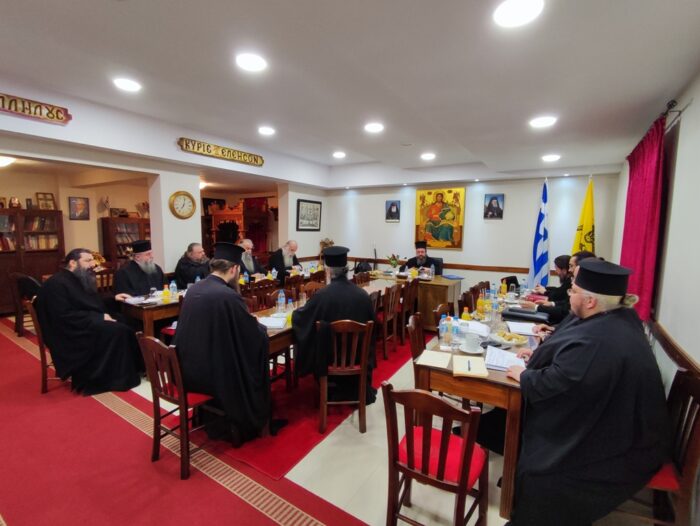 Συνάντηση Δαμασκηνού με τους δέκα Αρχιερατικούς Επιτρόπους της Μητρόπολης Αιτωλίας και Ακαρνανίας