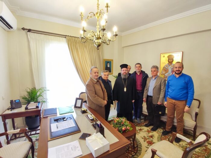 Συναντήσεις του Μητροπολίτου Δαμασκηνού στα Γραφεία της Ιεράς Μητροπόλεως στο Αγρίνιο