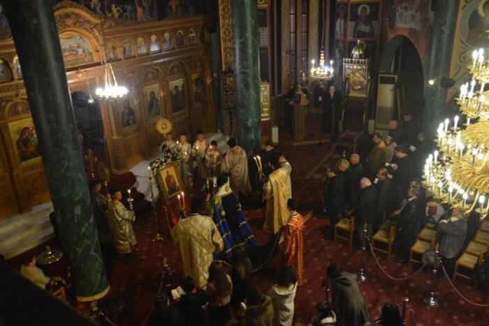 Η Α’ Στάση των Χαιρετισμών στον Ιερό Ναό Αγίου Δημητρίου Νεαπόλεως