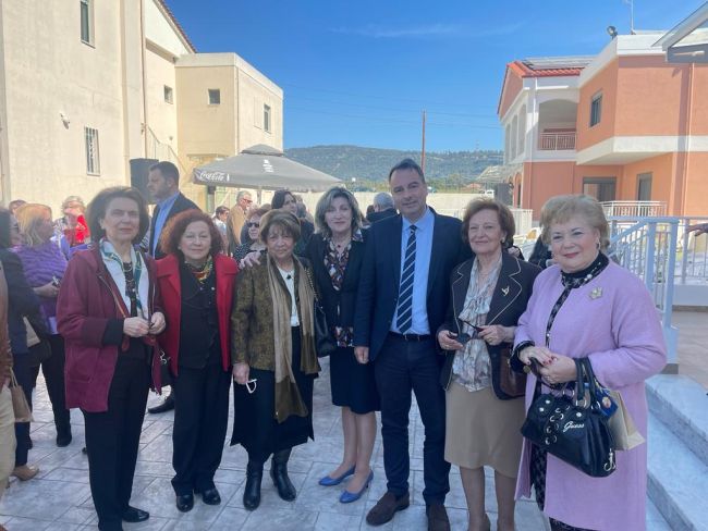 Ο Θανάσης Παπαθανάσης στα εγκαίνια των δύο νέων Στεγών του «Παναγία Ελεούσα»