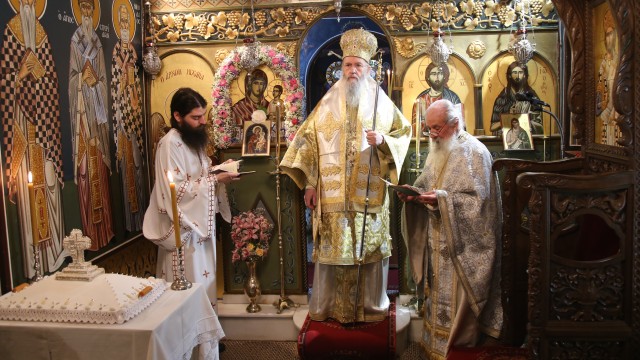 Αρχιερατική θεία λειτουργία στο Ησυχαστήριο της Παναγίας Γοργοϋπηκόου Ναυπάκτου