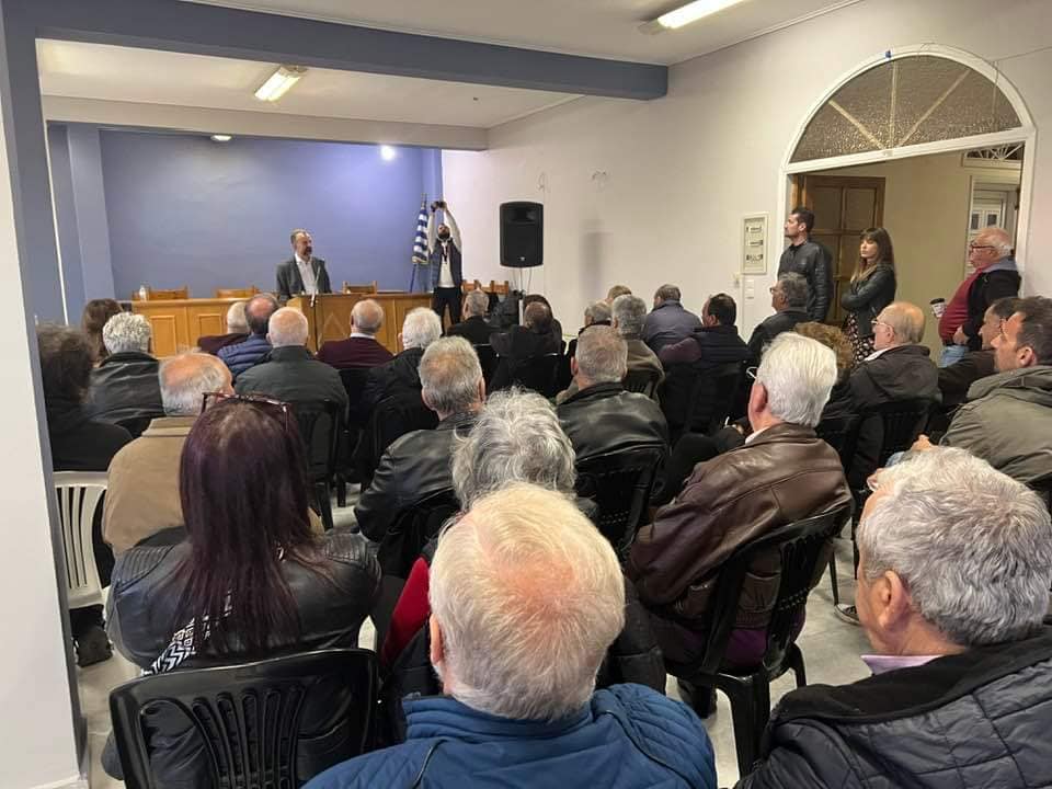 Μεγάλη συγκέντρωση – ομιλία του Γρηγόρη Θεοδωράκη στο Νεοχώρι
