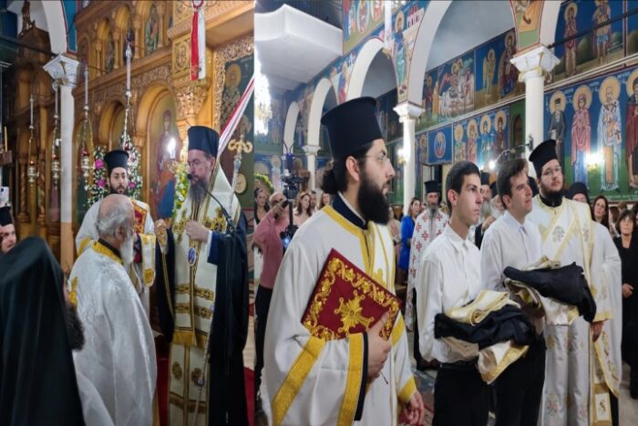 Λουτρό Αμφιλοχίας:οφφίκιο Πρωτοπρεσβυτέρου στον π. Σπυρίδωνα Κοκορόσκο/Ο Μητροπολίτης χειροθέτησε & δύο νέους αναγνώστες