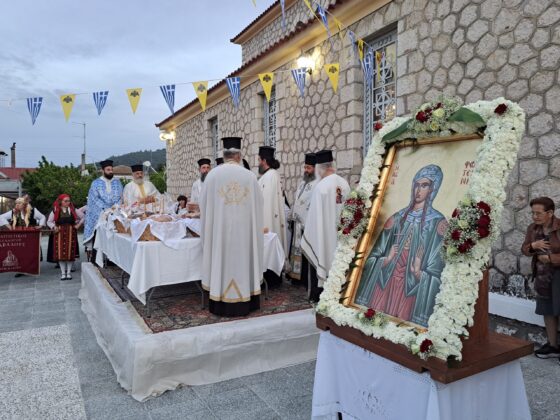 Με λαμπρότητα τιμήθηκε η εορτή της Αγίας Φωτεινής, πολιούχου της Γαβαλούς Μακρυνείας