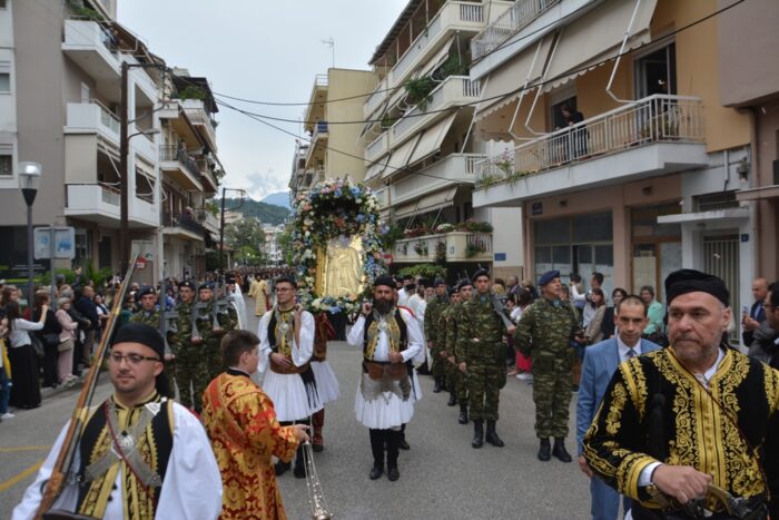 Πλήθους κόσμου στη Λιτάνευση της Ιεράς Εικόνος του Αγίου Μεγαλομάρτυρος Χριστοφόρου