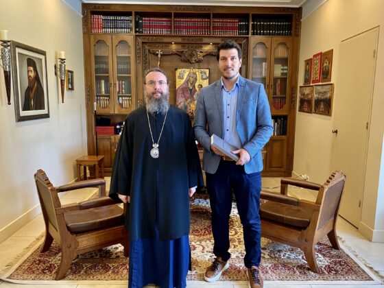 Συνάντηση Προέδρου «Οινιαδών Ανάπτυξις» Ζαφείρη Καραβία με τον Μητροπολίτη Αιτωλίας και Ακαρνανίας